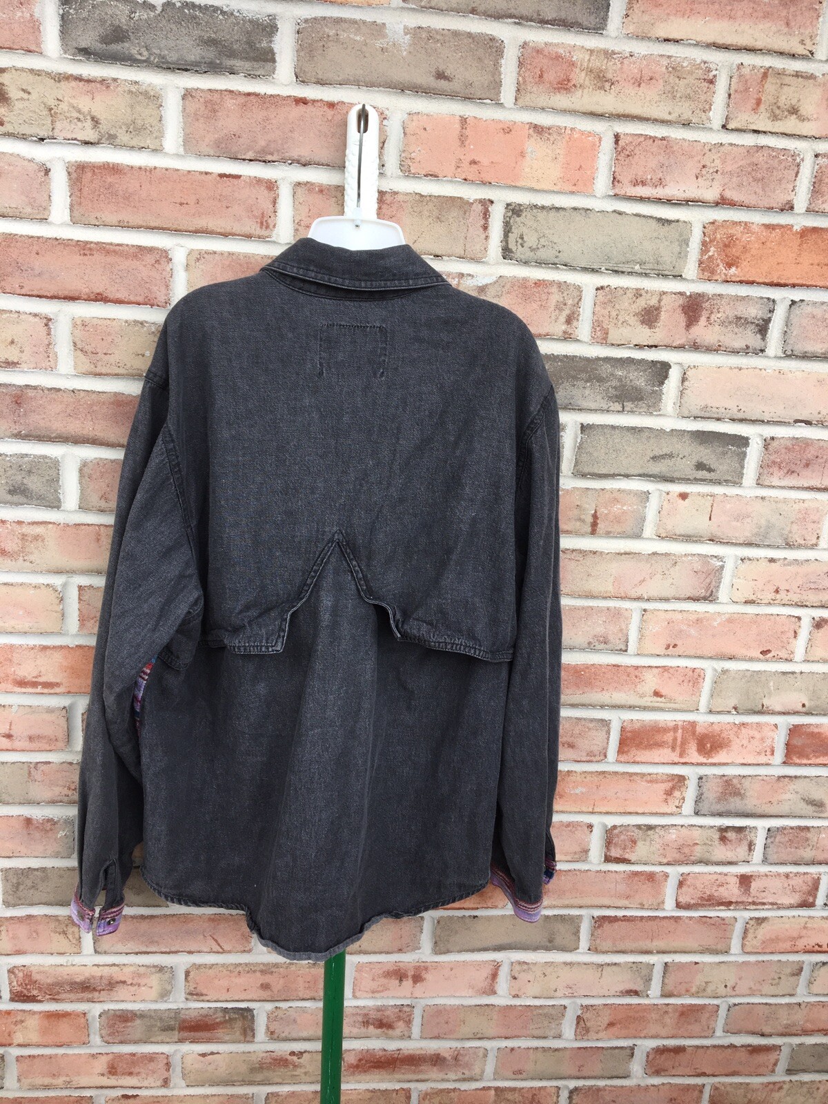 kenny Rogers Aztec Denim Jacket Medium button Up Western