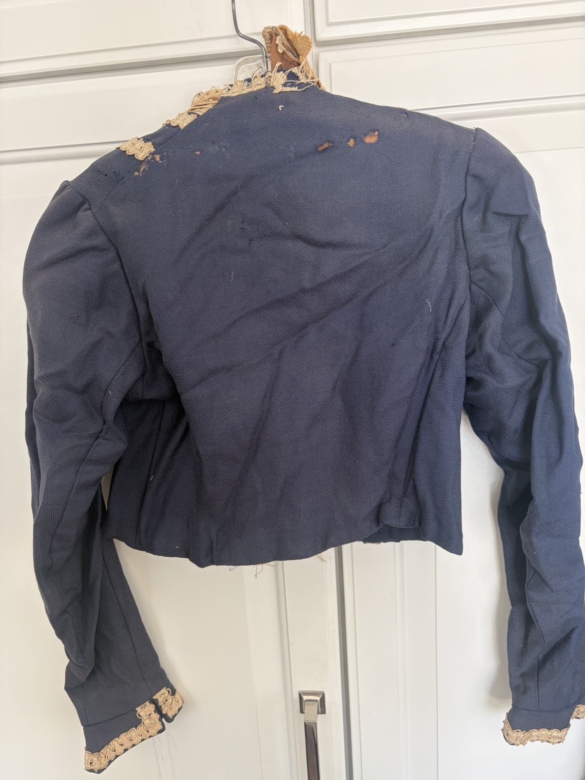 Victorian Heavy Blue Winter Walking Suit