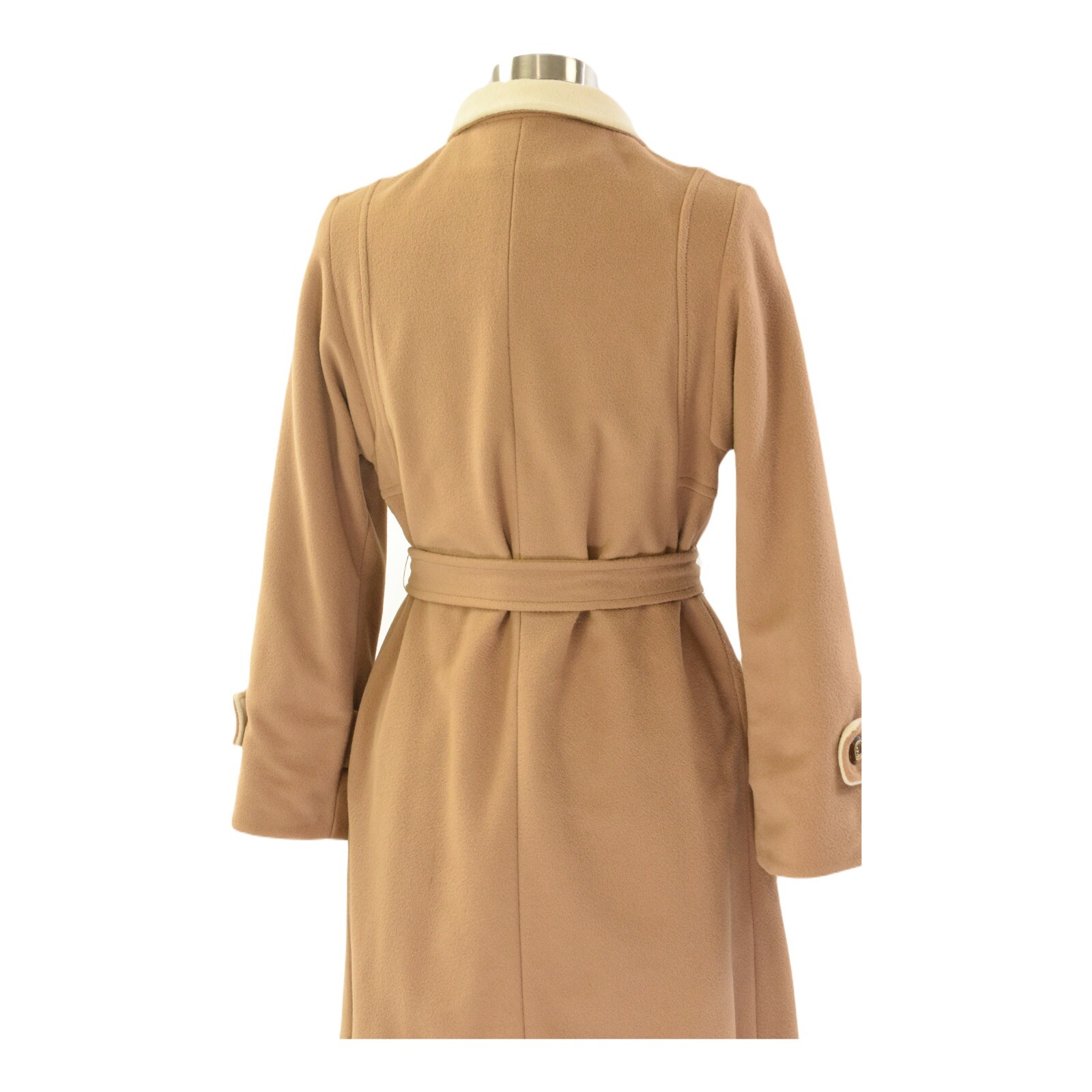 Kashmiracle Coat x Wellington Vintage Long Belted Coat 70s Womens M/L