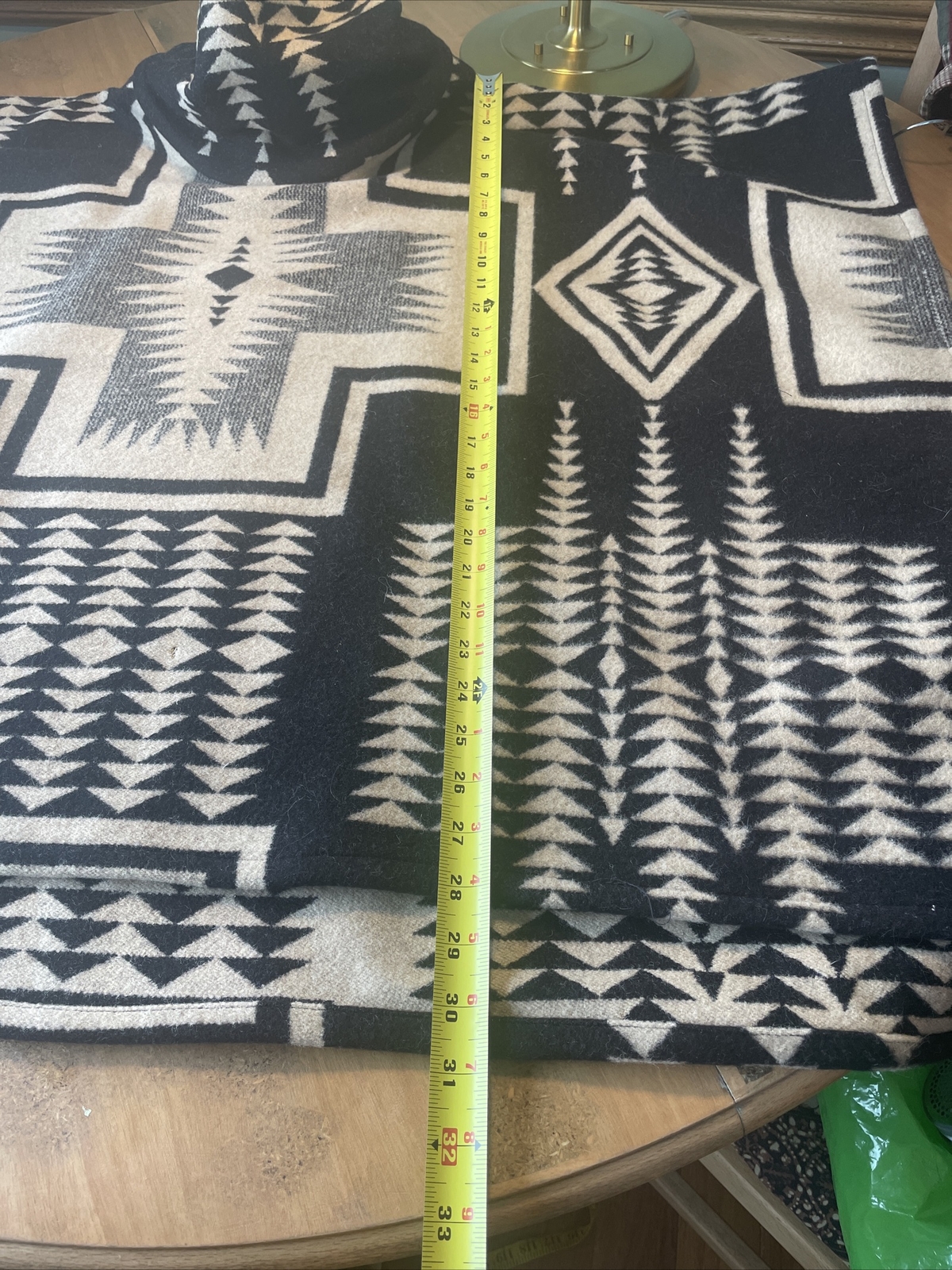 131 PENDLETON Harding wool poncho Portland Collection one size Penobscot Rare