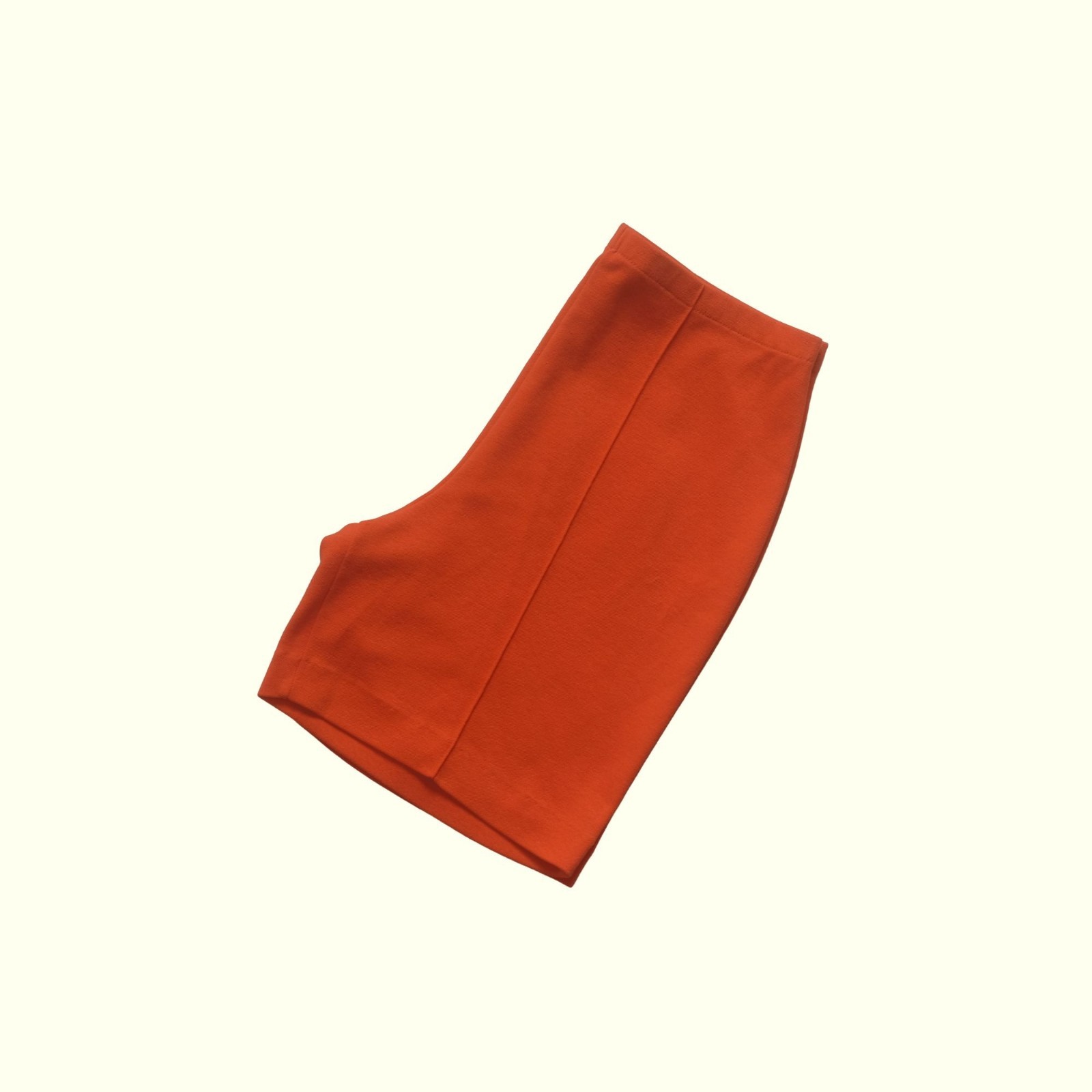 70s 60s VTG ACTIVE COTTON WIDE LEG ORANGE 7&Prime; SHORTS CATALINA USA MADE SZ 16