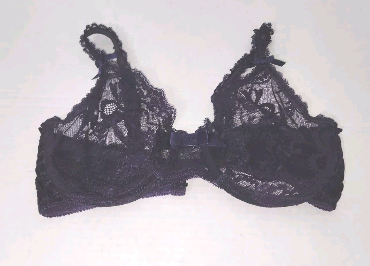 Vintage Victoria&rsquo;s Secret Gold Label Bra 36C Made in USA- NWOT – PURPLE