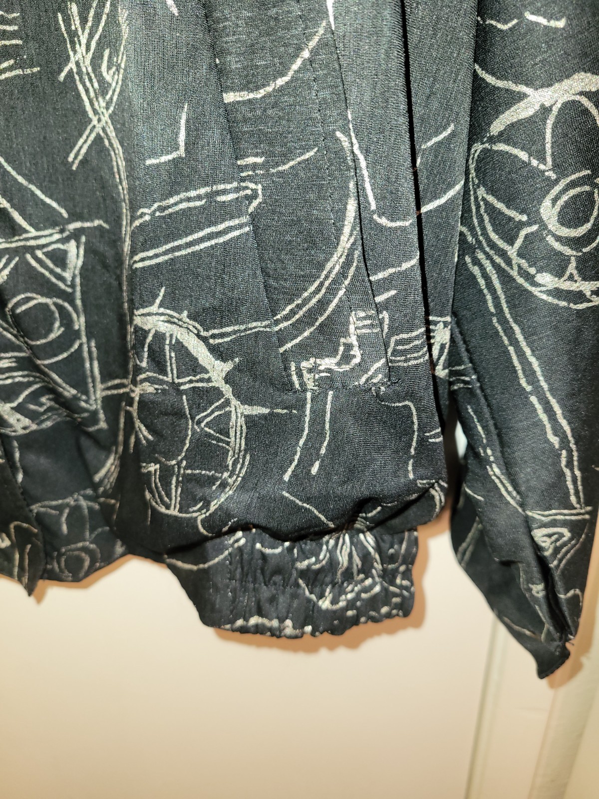 Vintage 1990s, Jacket, Women&rsquo;s, Medium, Black and Gold Details