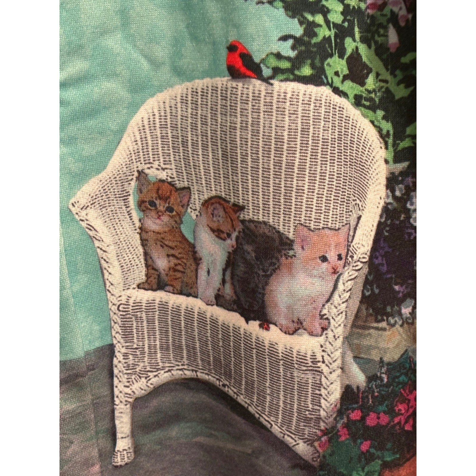 🐈 Vintage Blair « Cat Garden » Grandmacore Snap-Front Shacket 🐈