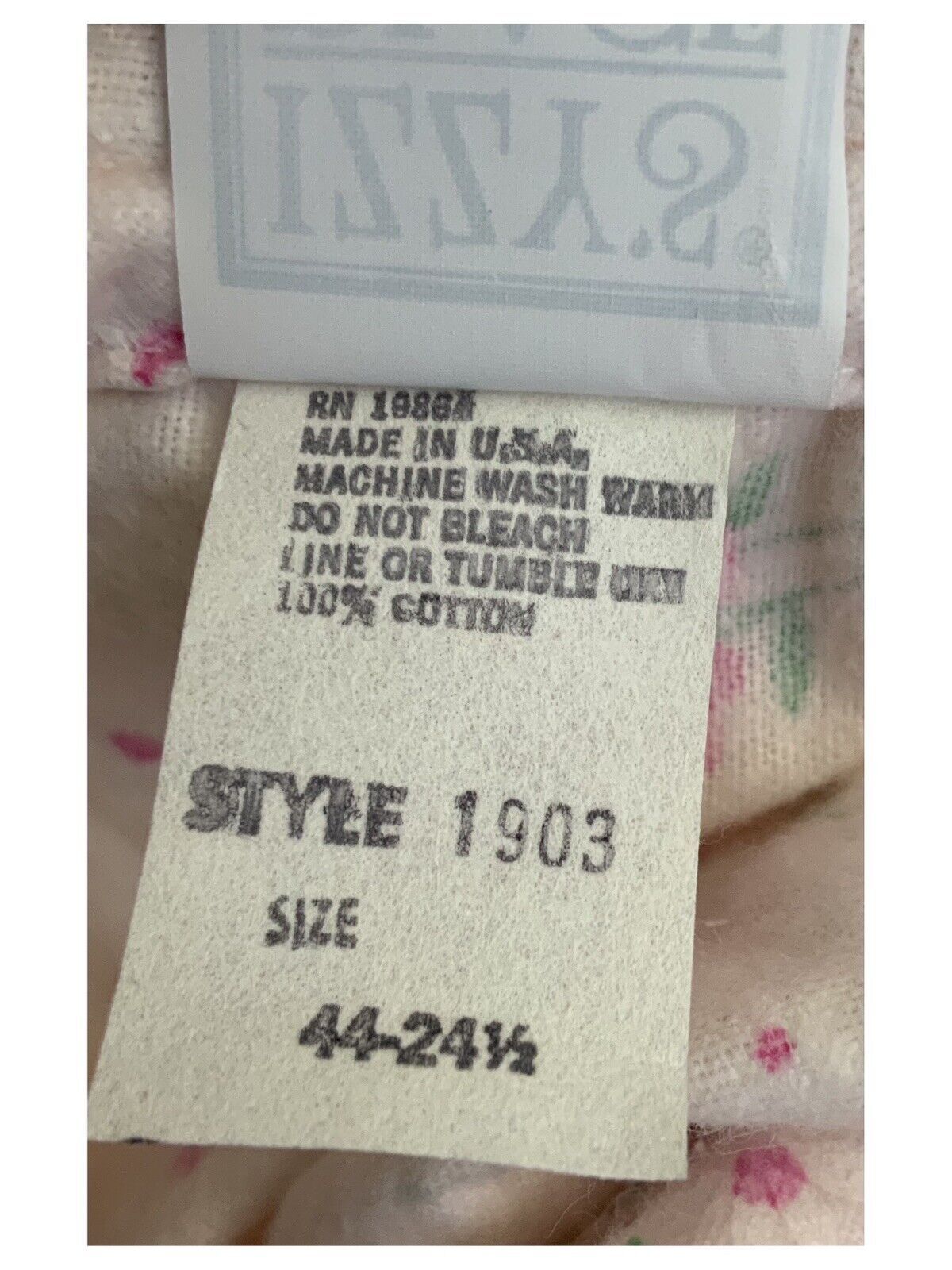 Vtg Izzy&rsquo;s Place Womens Robe/ Housecoat 100% Cotton Pink Floral Sz 44-24½ – NWT