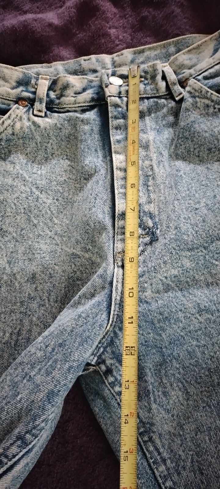 Women&rsquo;s Vintage Lee Acid Washed Retro Jeans Size 13 Medium Made in USA Fashion