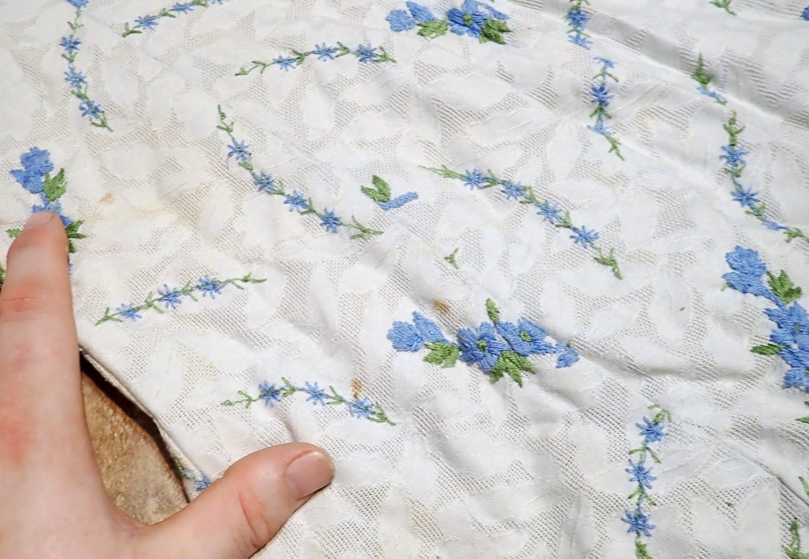 🌸 Vintage 60s L’Aiglon Blue Embroidered Mod Gogo Micro Mini Dress Tunic (S/M)