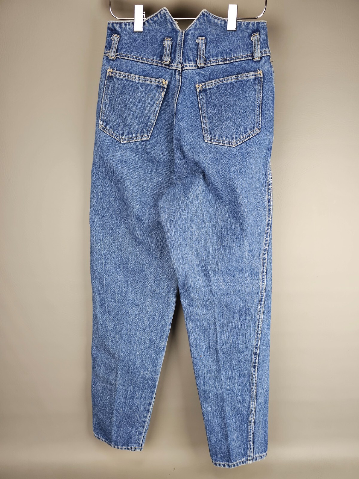 VTG 90s Y2K NASTY High Waist Mom Retro Blue Denim Jeans S XS 0 2 – 24&Prime; Waist