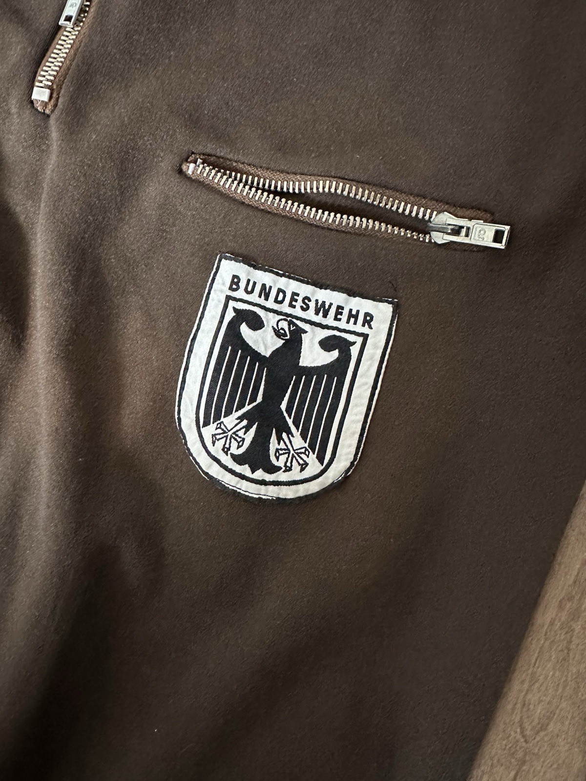 VTG 80s STURM GERMANY Warm Up SET Jacket STIRRUP Pants WOMEN S BROWN BUNDESWEHR