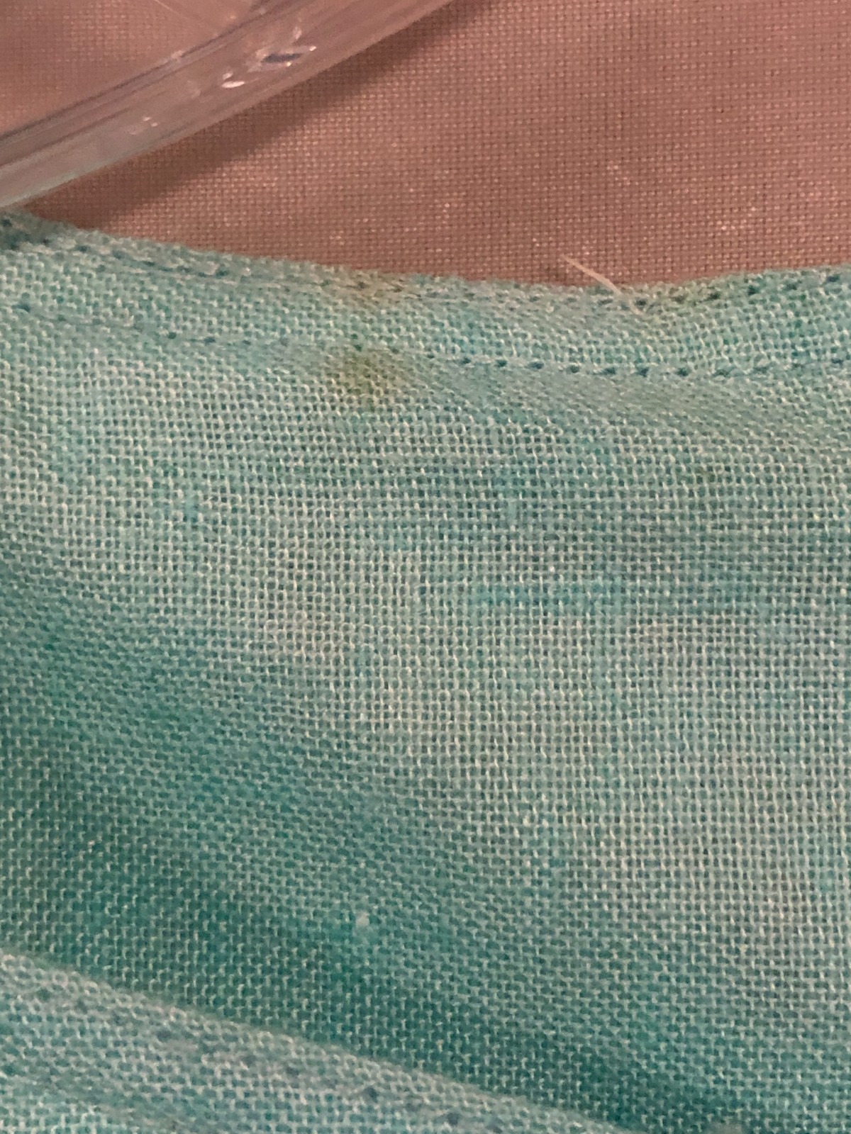 Vintage Leslie Fay Petites Peplum Style Dress Light Aqua Size 10 Cap Sleeves