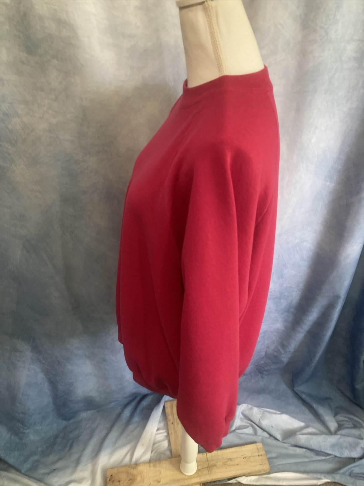 Vtg 80s 90s Fruit of the Loom Casualwear Sweatshirt Ladies XL Pink USA Raglan