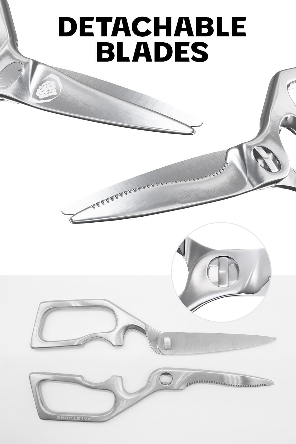 Dalstrong Kitchen Scissors All Purpose – Japanese Stainless Steel – Ambidextrous