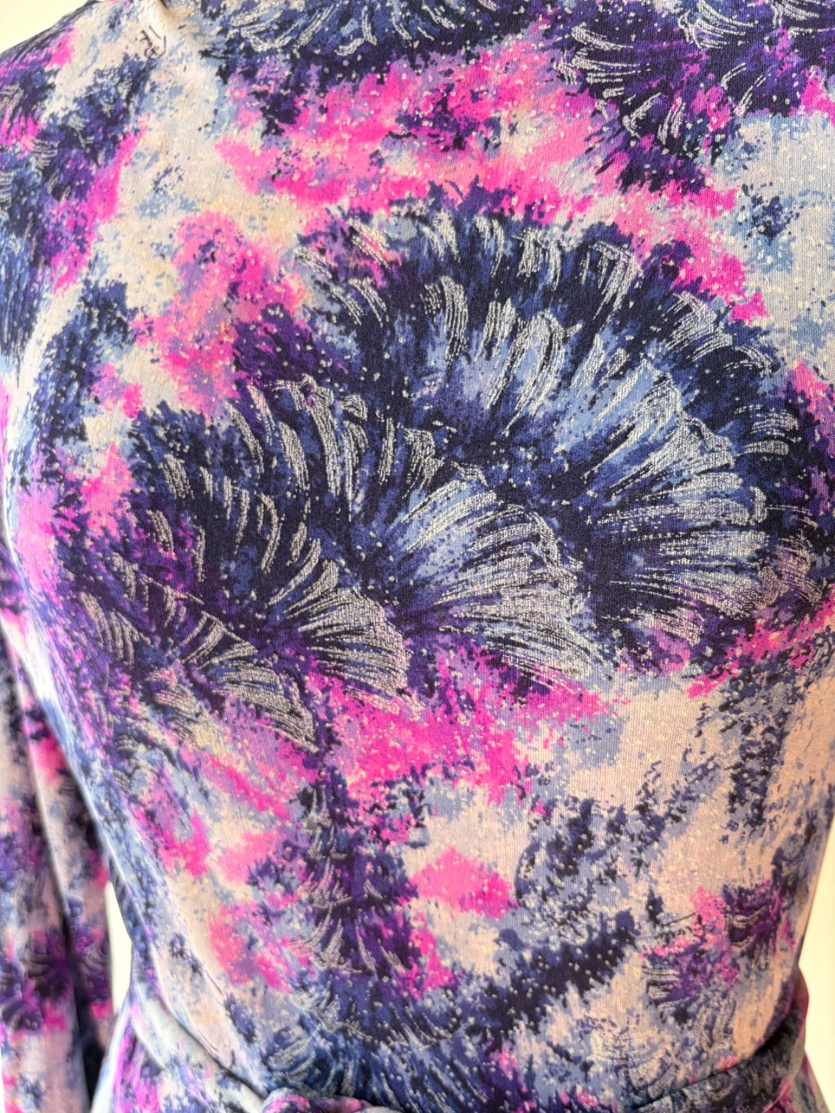 1960&rsquo;s Emilio Pucci for Lord & Taylor silk jersey knit dress purple and pink VGC