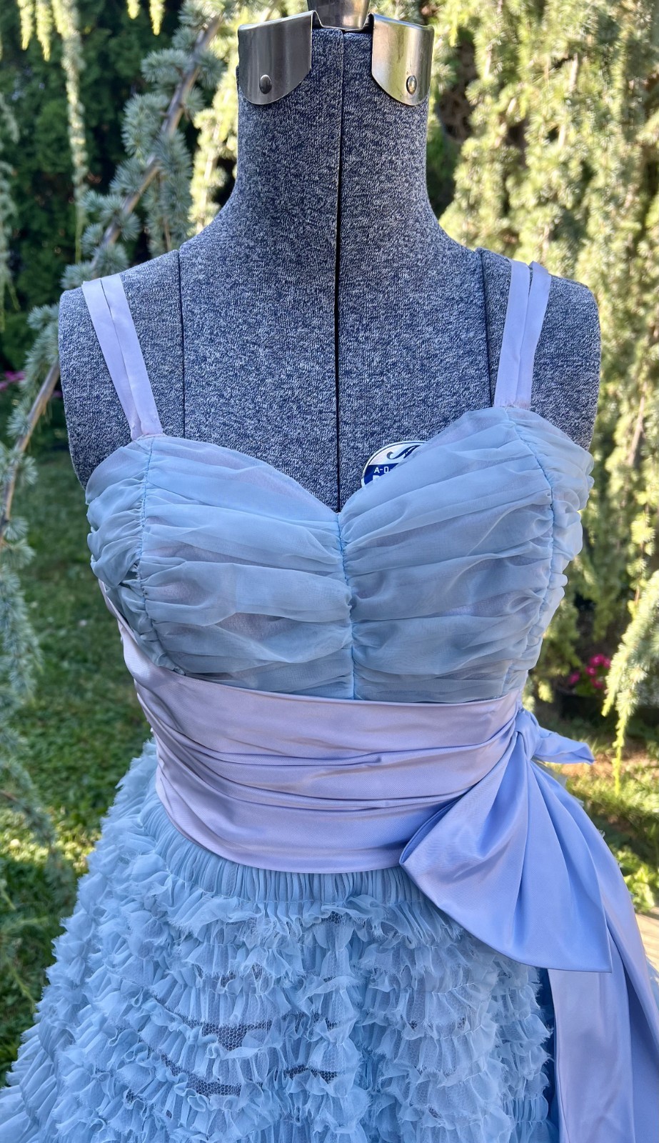 VINTAGE 1950&rsquo;s BLUE CUPCAKE PROM PARTY DRESS