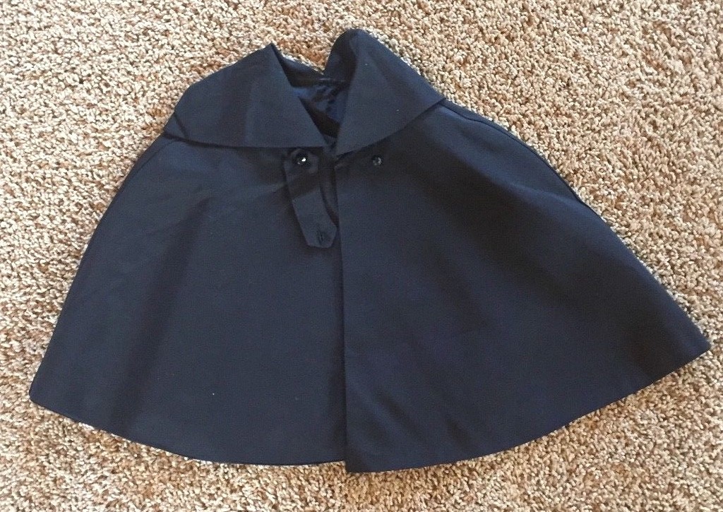 Vintage Black Fille Shoulder Wrap 1940’s