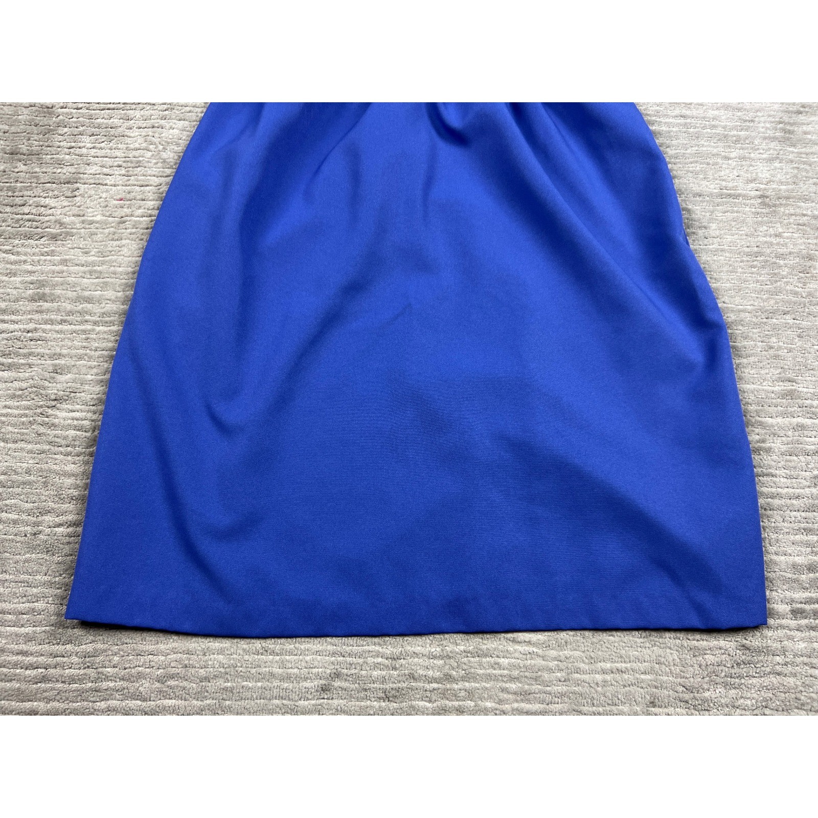 Unbranded Skirt Women Medium Blue Vintage Pencil Elastic Waist Made in USA 26846