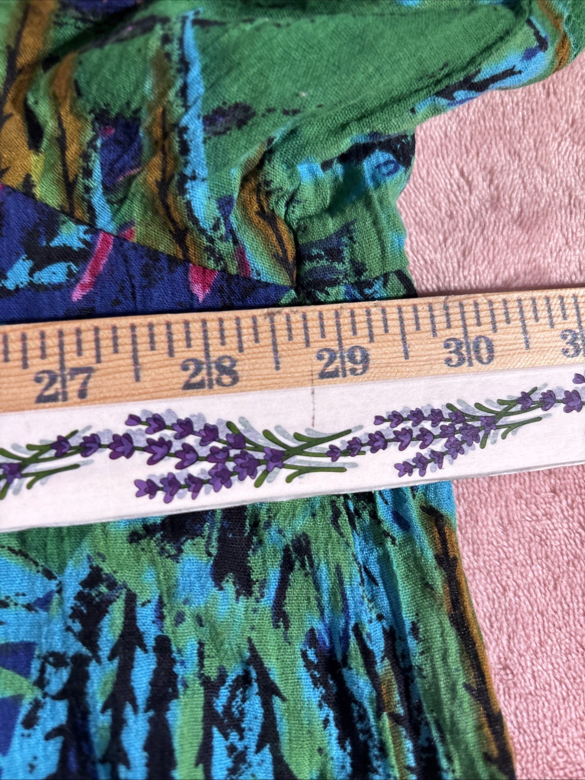 Sante Classics One Size Boho Grannycore Patio/ House Dress. Pockets. Cotton.