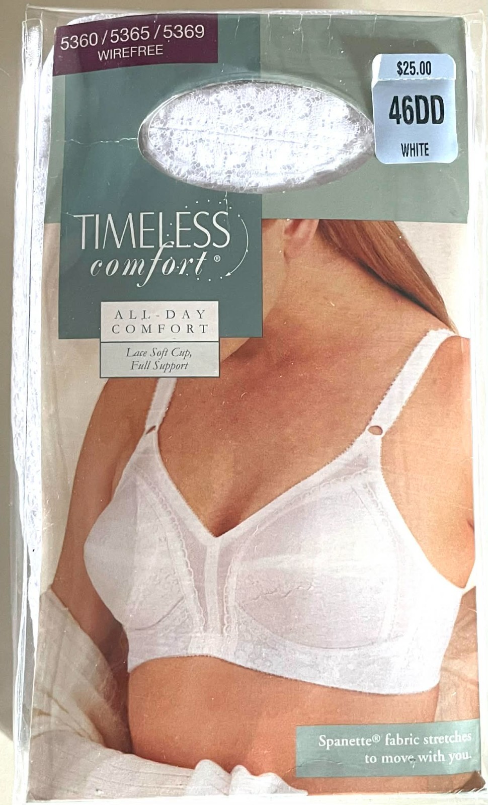VINTAGE SEARS TIMELESS COMFORT WIRELESS BRA 46DD NEW IN BOX