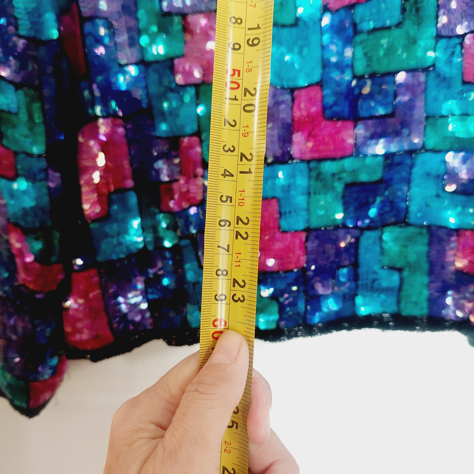 Stenay Vintage 80&rsquo;s Sequined Embellished Silk Women&rsquo;s XL Jacket Coctail Blazer