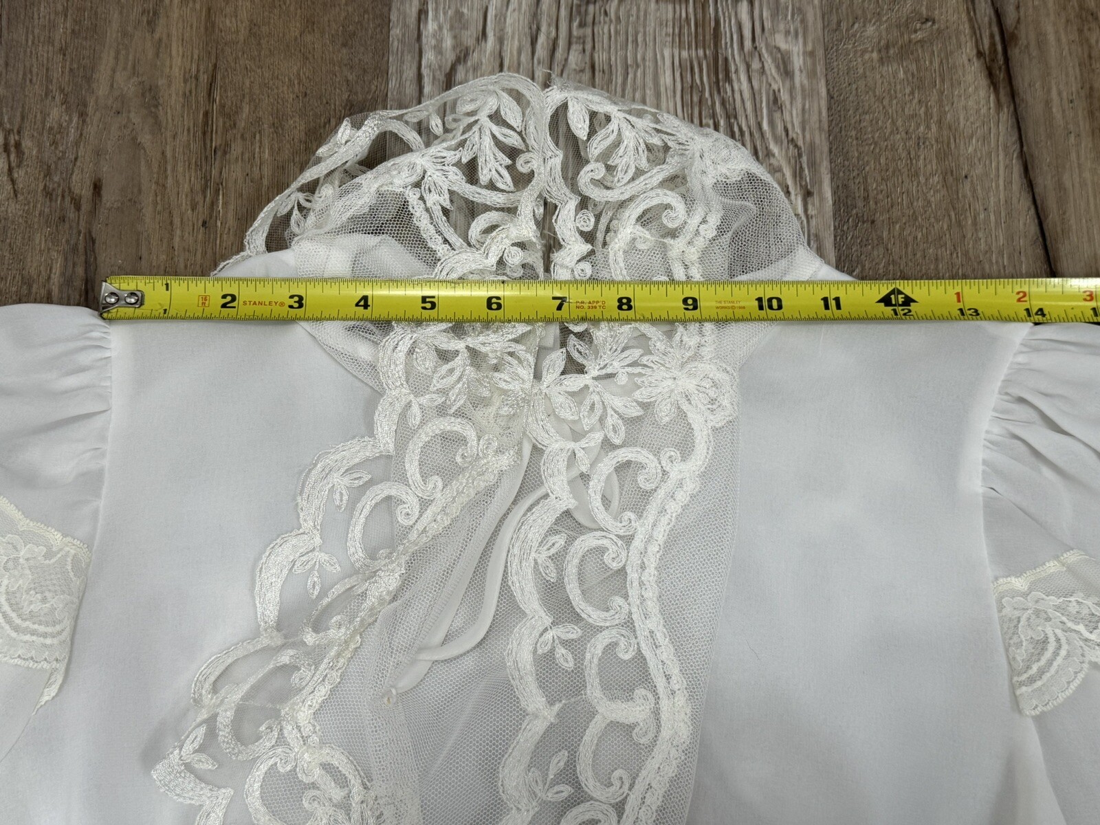 1980s Wedding Special Occasion White 2 Piece Ensemble Blouse Skirt Lace Modest