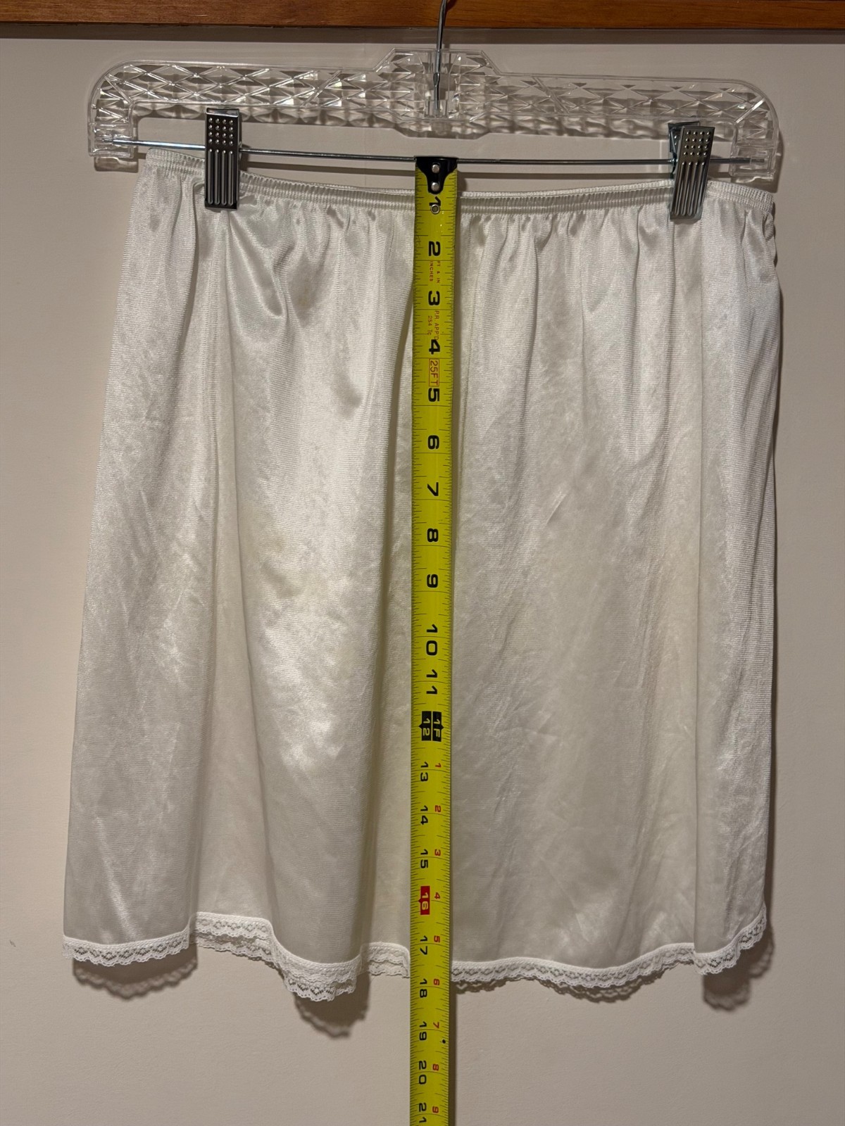 womens half slip ivory size large 18 inch