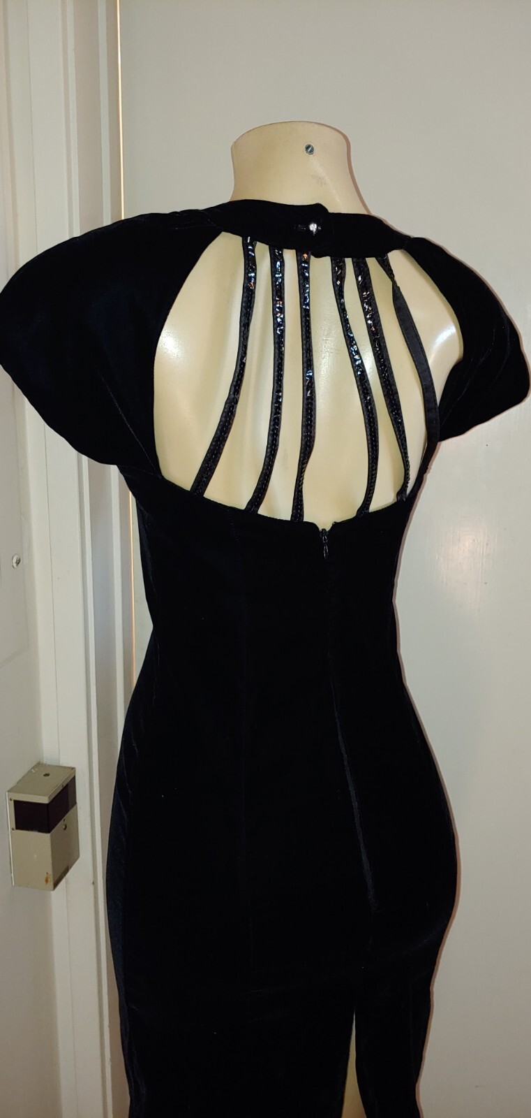 Vintage vampire Mistress Velvet Sequin 90s Dress Limited Edition