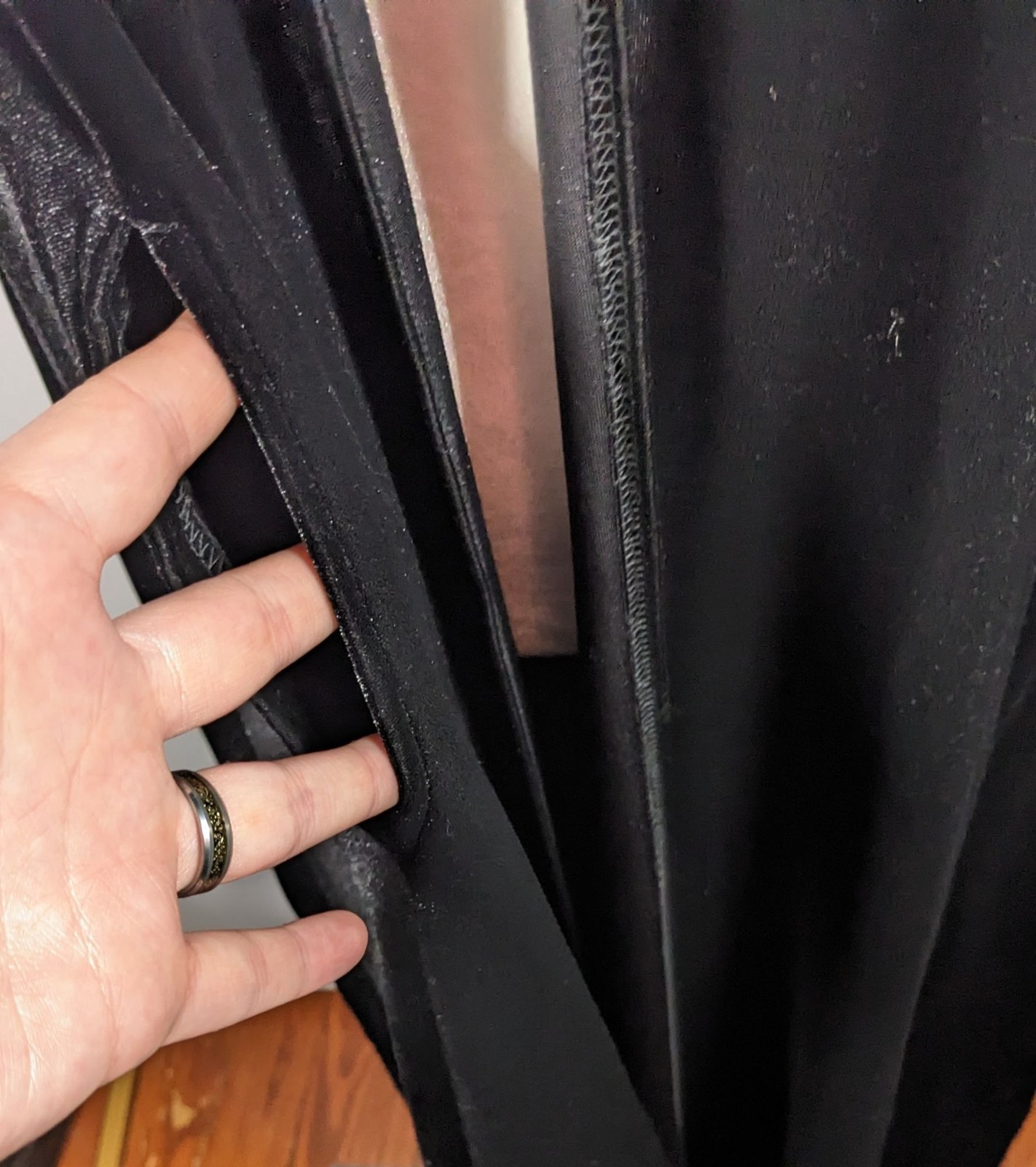 Vintage Gothic Jeffrey & Dara Evenings By Tom Barra Velvet Hooded Cloak With Fau