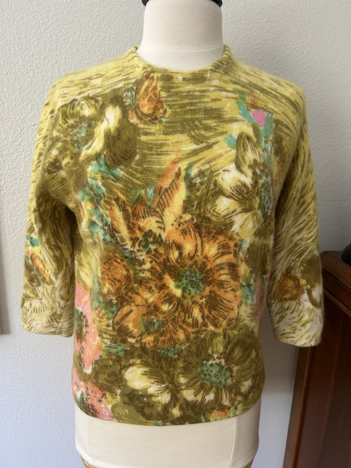 VINTAGE 50&rsquo;S ANGELON BY DARLENE ANGORA RABBIT HAIR/LAMBSWOOL SWEATER SMALL/MED
