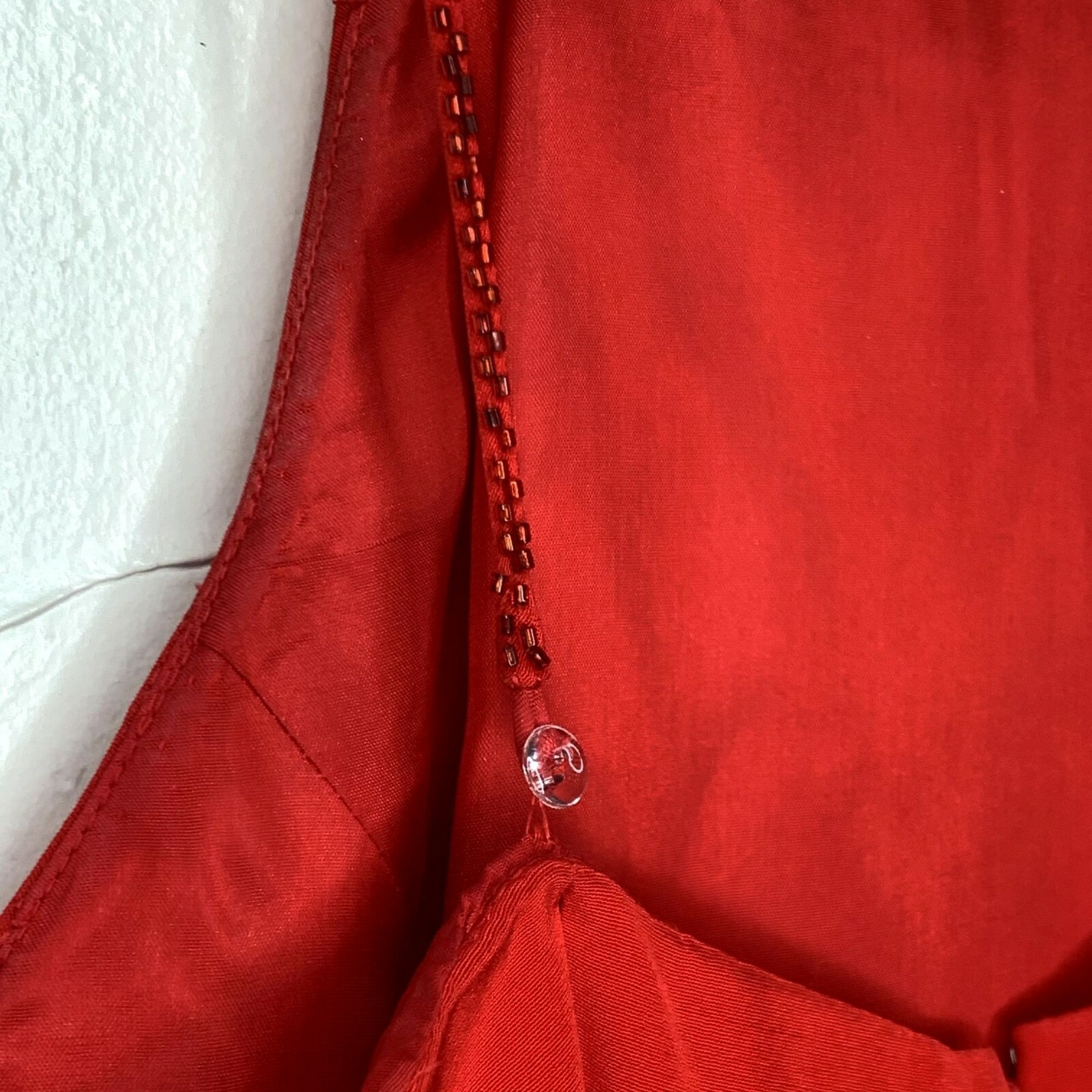 Vintage Gilar Evenings Red Sequin Mini Dress