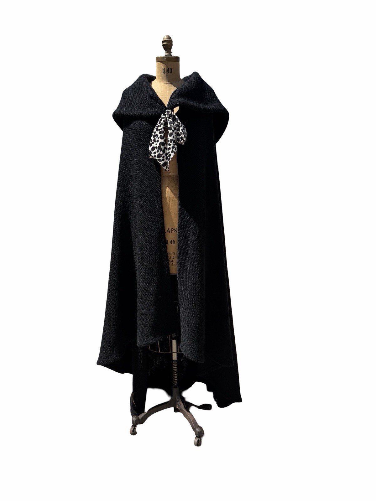 Vintage Archival CHLOE Summer cape Open Knit Cape One Size 80s Hooded