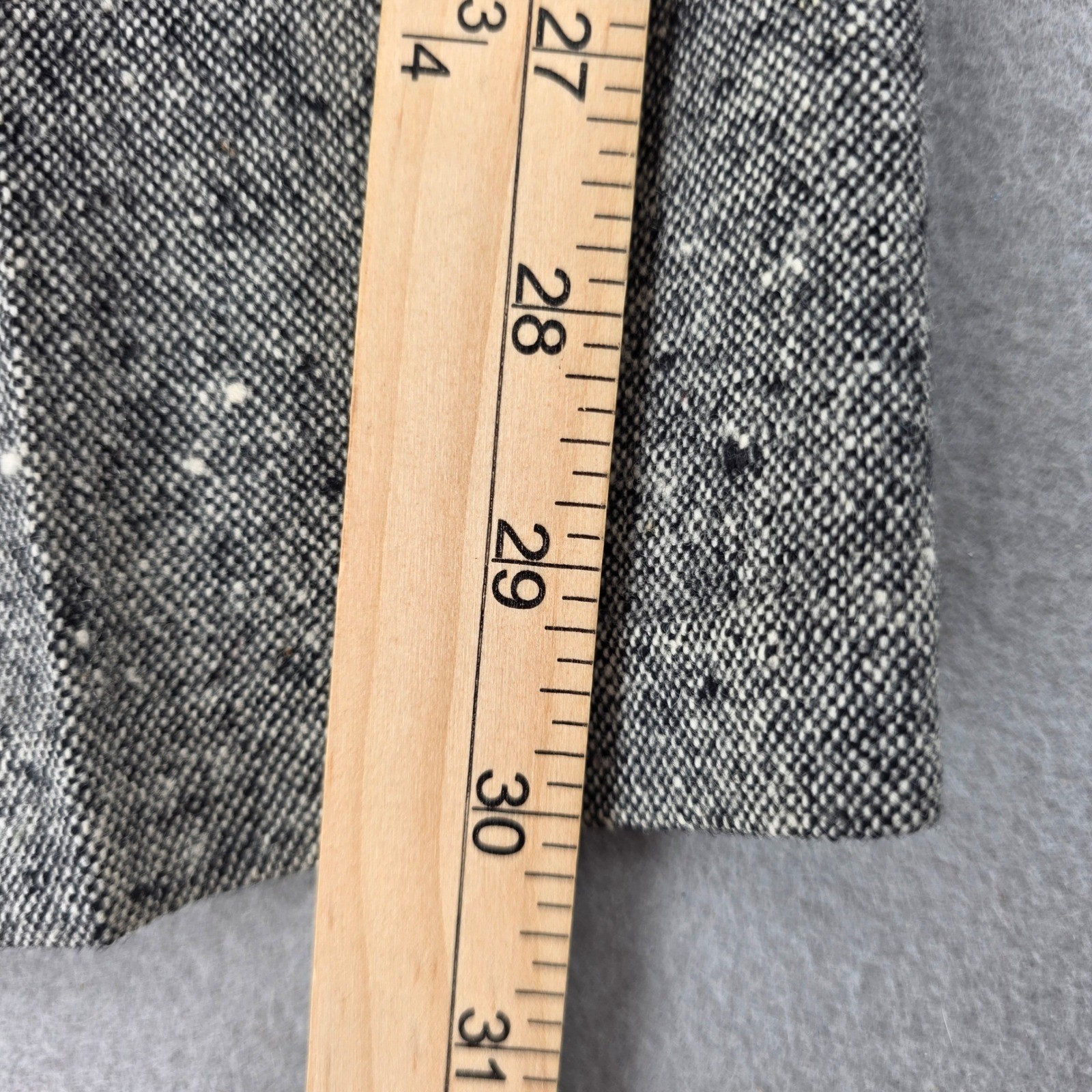 Pendleton Vintage Grey Donegal Tweed Wool Pant Suit Blazer Trousers Size 14 USA