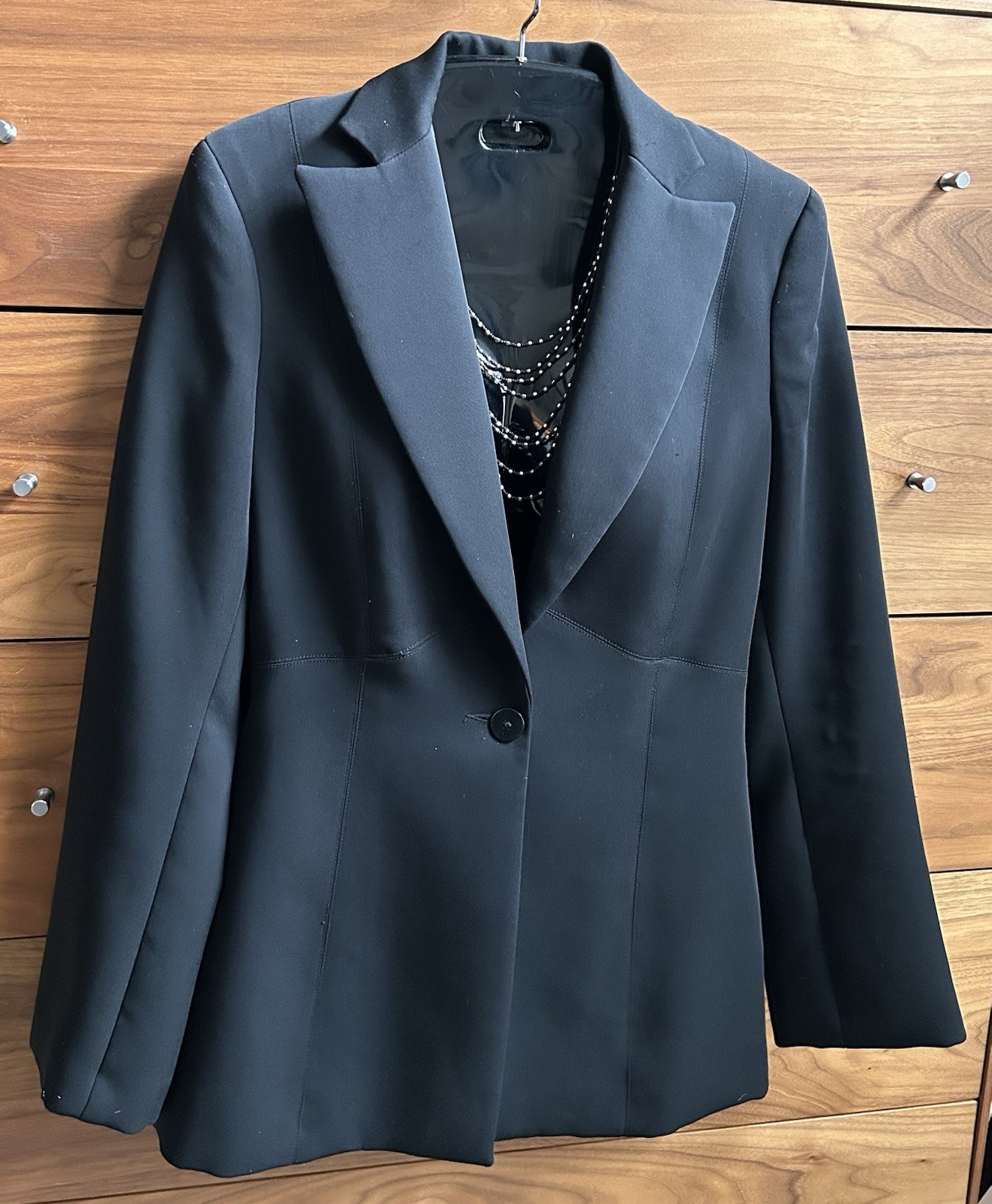90’s Vintage Blazer Laundry By Shelli Segal Black Jacket sz 4 Made In USA 1995