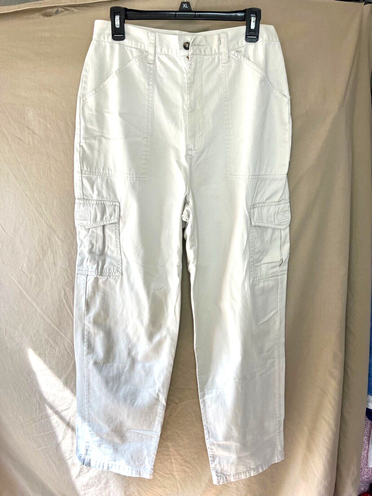 WP9-White Stag Womens VINTAGE 90&rsquo;S lt Khaki Cargo Pants 12Tall