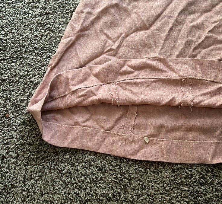 1940s 1930s Pink Skirt XS 25in Waist Vintage