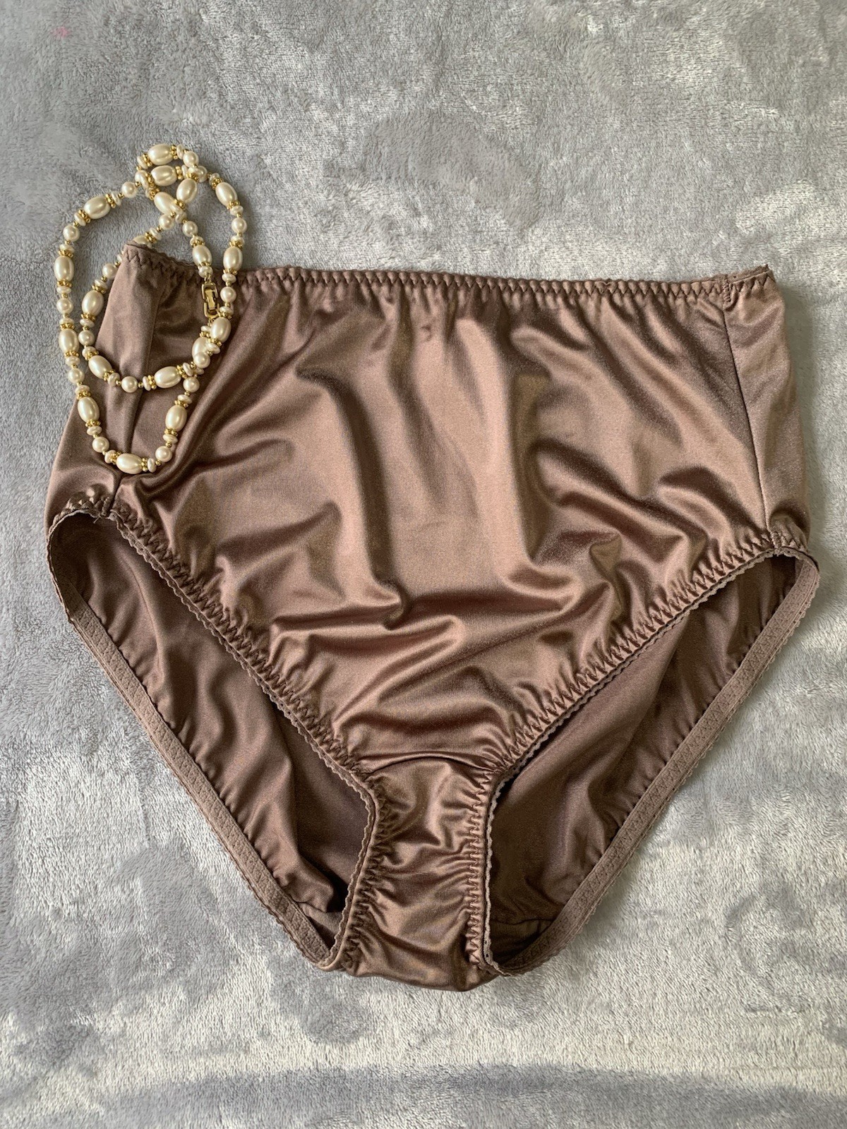 NEW Stretch Satin Girdle Panty Shaper 3X Vanity Fair Brief Panties sz 10