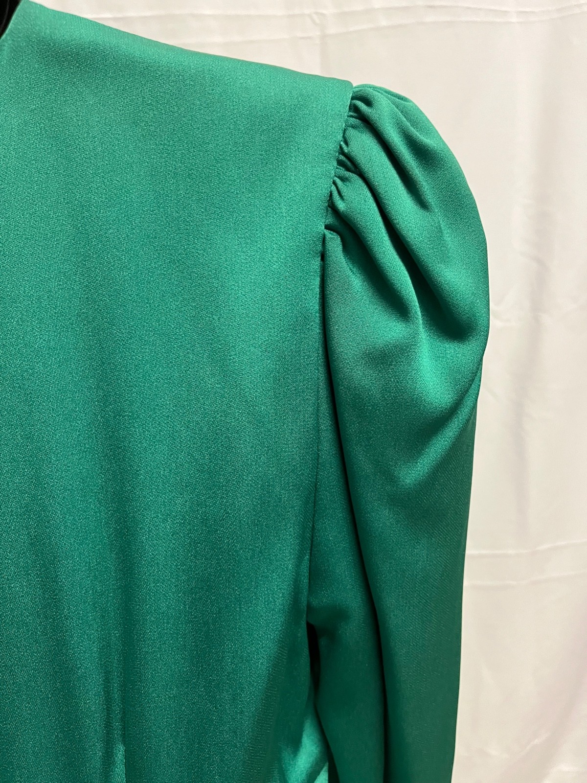 Vintage 80s Dynasty green 2PC Peplum Skirt Set by Rina di Montella Size 8