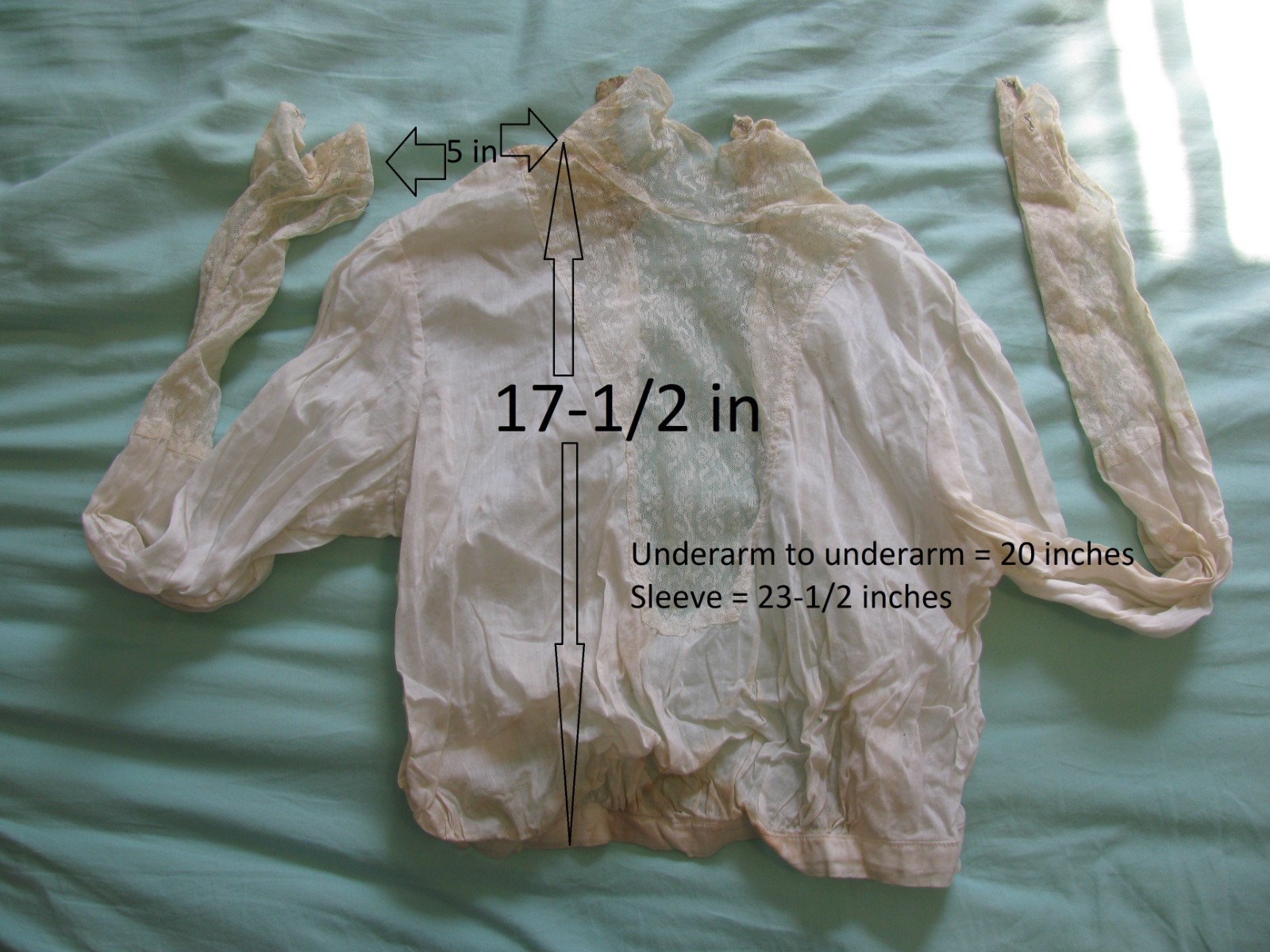Antique Womens Blouse Circa 1900 Small