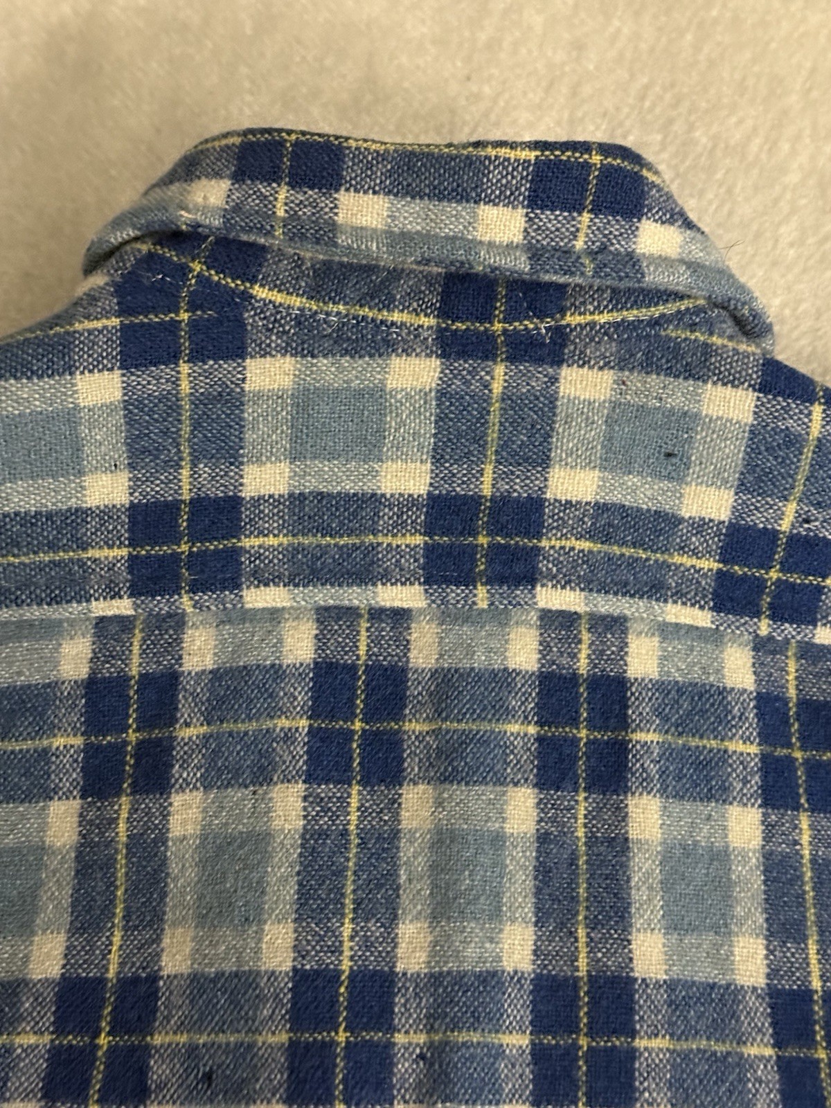 Vintage 30s 1930s 40s Pendleton Flannel Wool Distressed Thrashed Extra Small XS