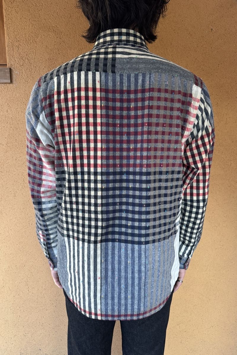 BlueTrick Round-Hem Shirt, Panel Check (Men&rsquo;s)