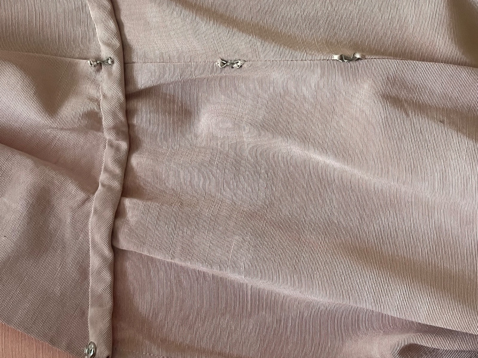 Vintage 1940s Marshall Fields Pink Rayon Faille Dressing Gown Dress Bust 36-38