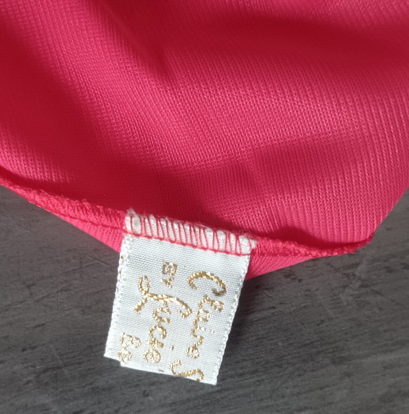 Vintage Clair Sandra by Lucie Ann Beverly Hills Gown Red/Pink Size 34