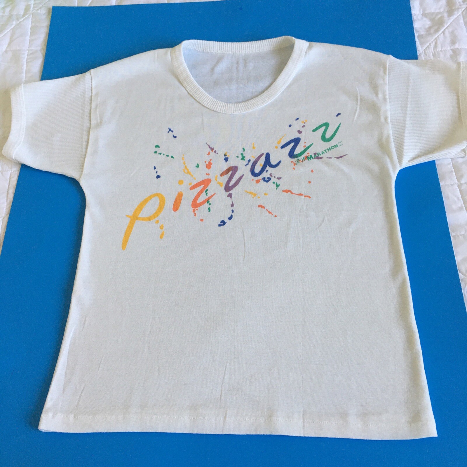 Vintage 1980&rsquo;s~PIZZAZZ Marathon women’s T-shirt, MarathonHer, S-M