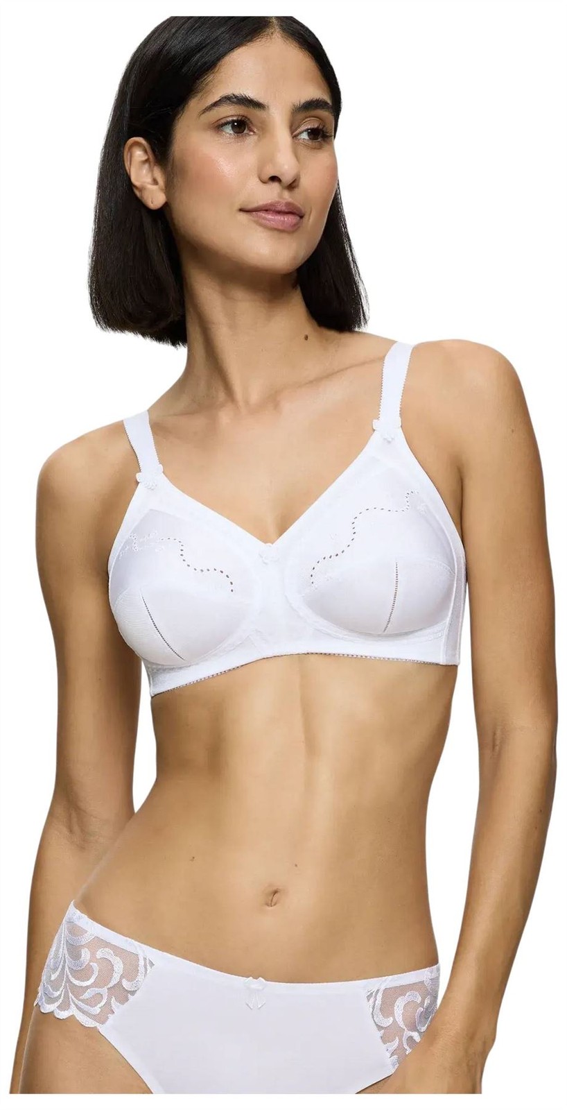 Triumph Womens Doreen Cotton Non Wired Bra – White
