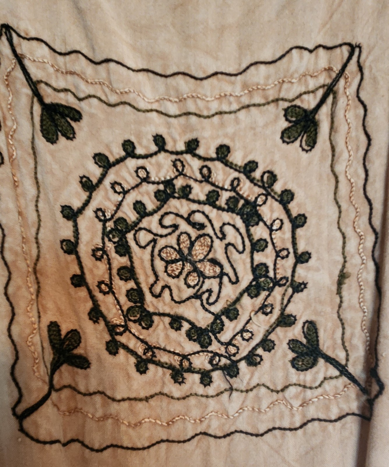 Vintage Verson Made In Austria Elephant Embroidered Vest Boho/Folk Pristine Sz S
