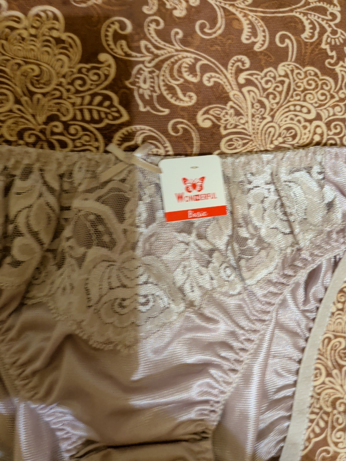 Vtg Satin Brief Panties Size S/M