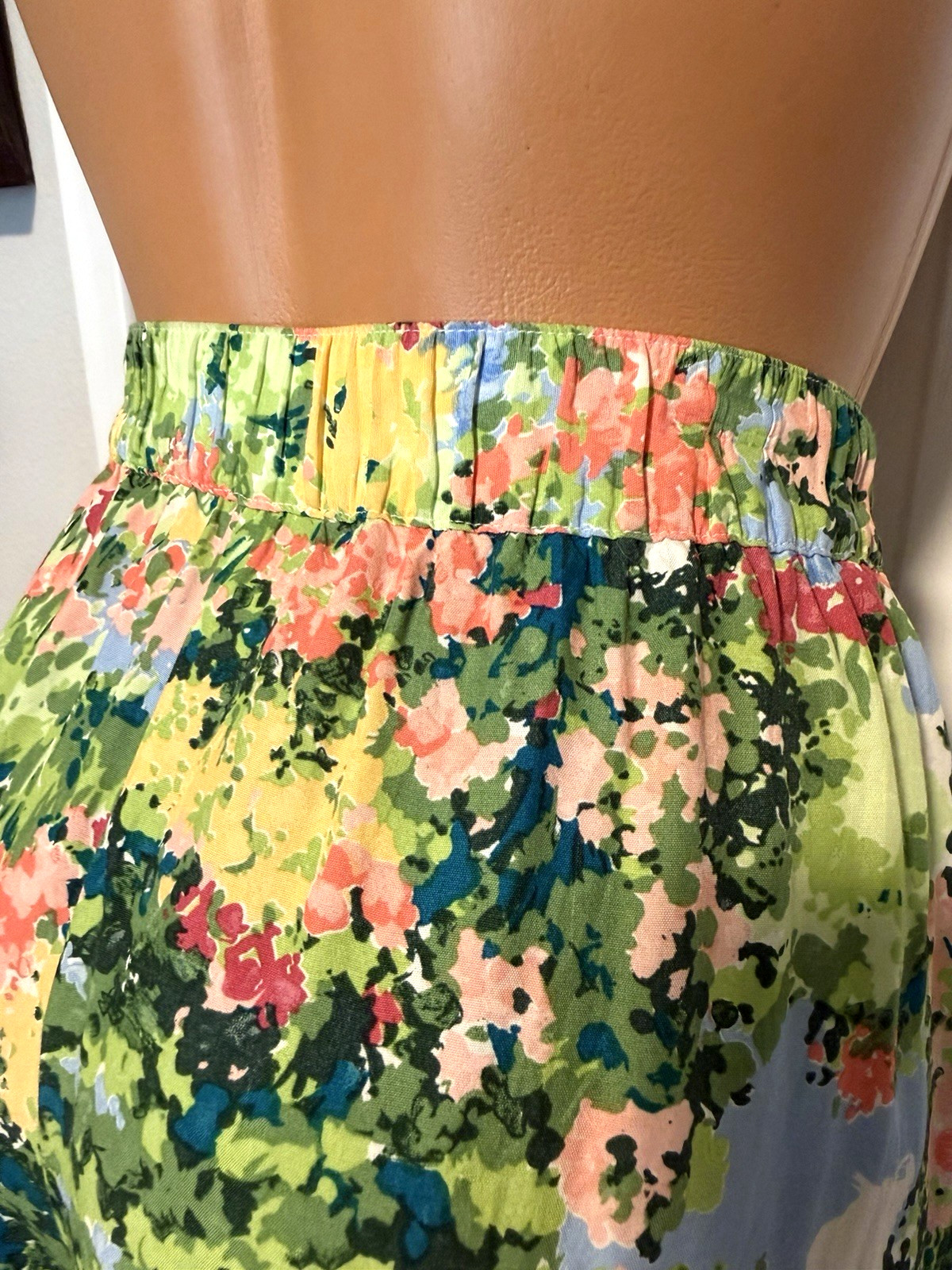 VTG 80&rsquo;S CAROL ANDERSON COLLECTION COTTAGE FLORAL SKORT SKIRT SHORTS SZ M