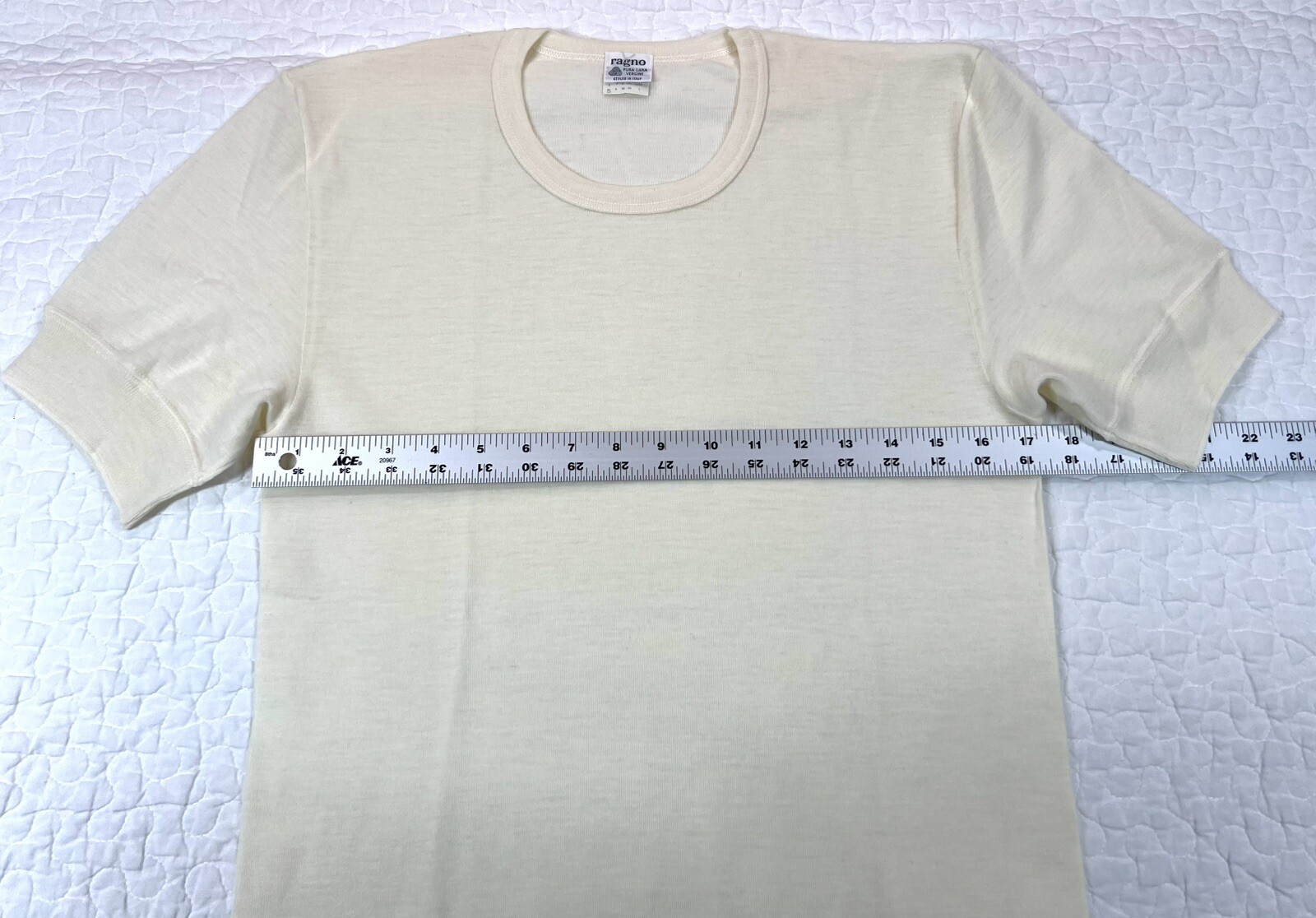 Vintage Wool Base Layer Women&rsquo;s Large Cream NWT NOS Made in Italy