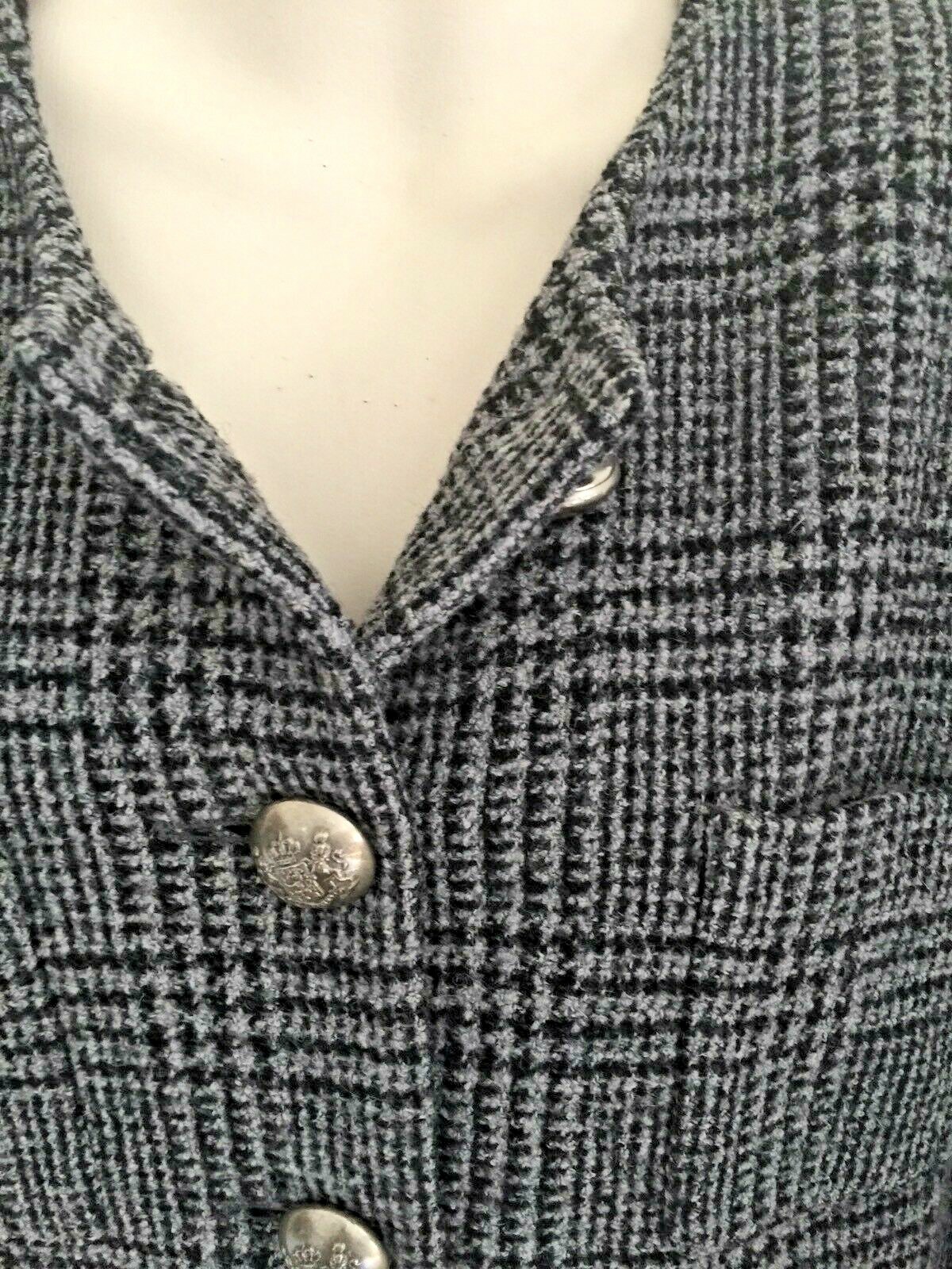 Vintage Jaeger Lined Wool Jacket Made in the England Ladies AU 14 in VGC