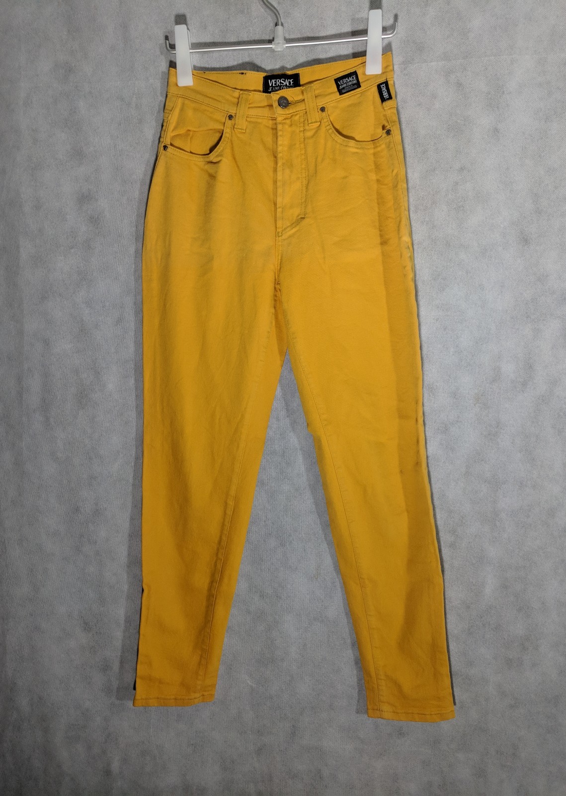 Versace Jeans Couture Yellow Vintage Stretchy Jeans Size 28 US 42 IT