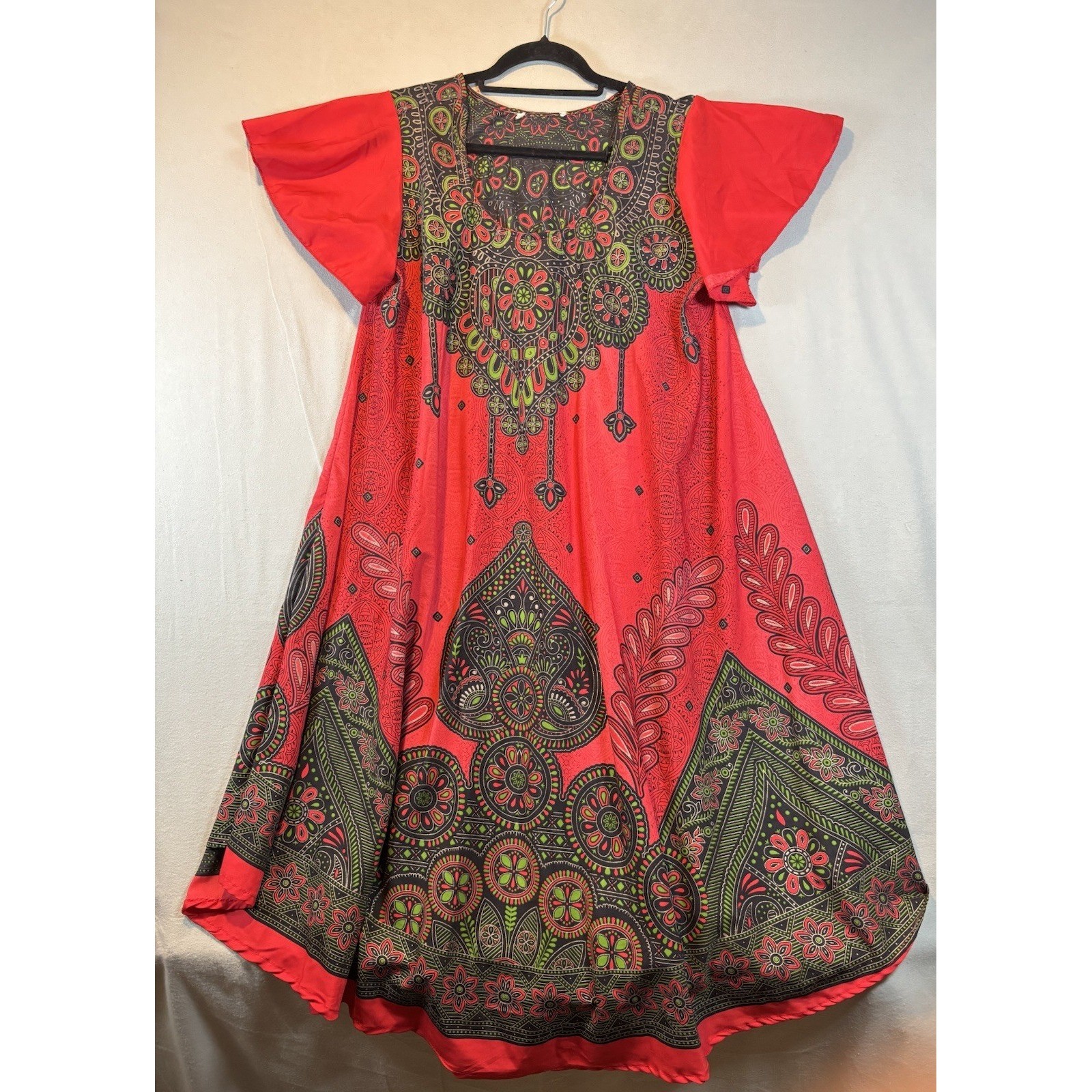 Maxi Dress SMALL Vintage Brand Unknown Flowy Staple SEE MEASUREMENTS